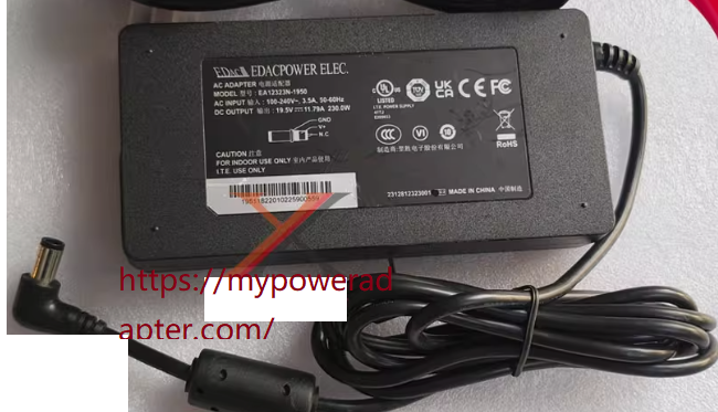 *Brand NEW*19.5V 11.79A AC ADAPTER EDAC EA12323N-1950 POWER SUPPLY